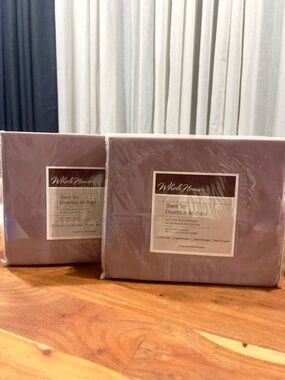 Brand New - Cotton-Rich Sateen 400 Thread Count Sheet Sets in Dusty Rose